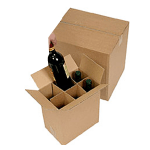 Transportne kartonske kutije za vino sa saćem